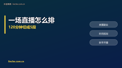 一场直播两小时怎么安排？我把 120 分钟切成 5 段，新手照着说也不冷场